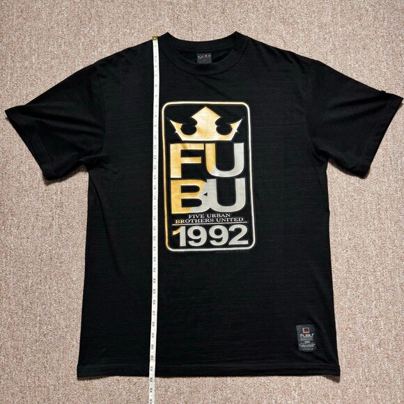 Vintage FUBU 1992 Five Urban Brothers United Crown King T Shirt Hiphop Rap LRG - Picture 8 of 8